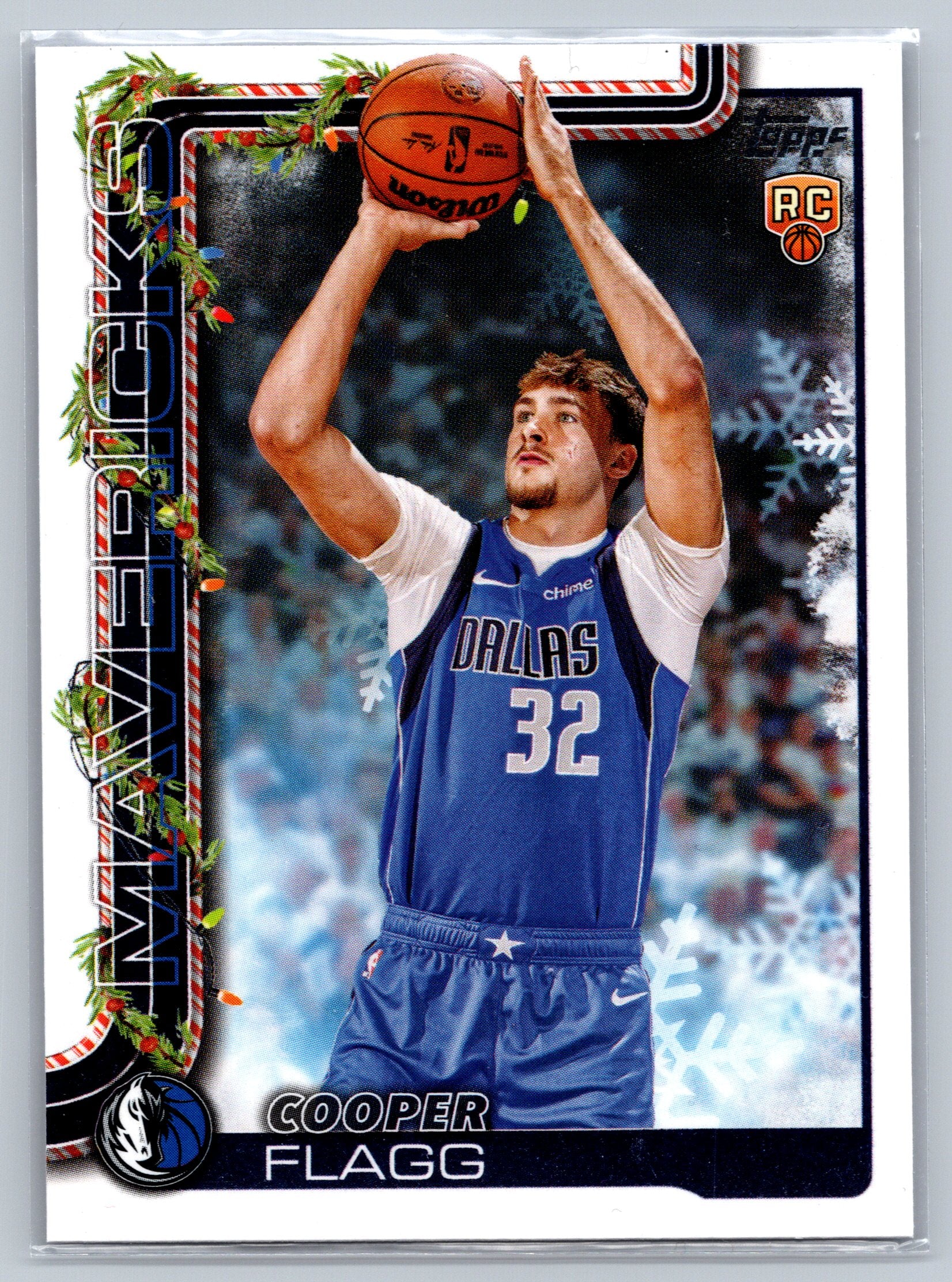 2025 Topps Cooper Flagg Christmas Rookie Card #H161