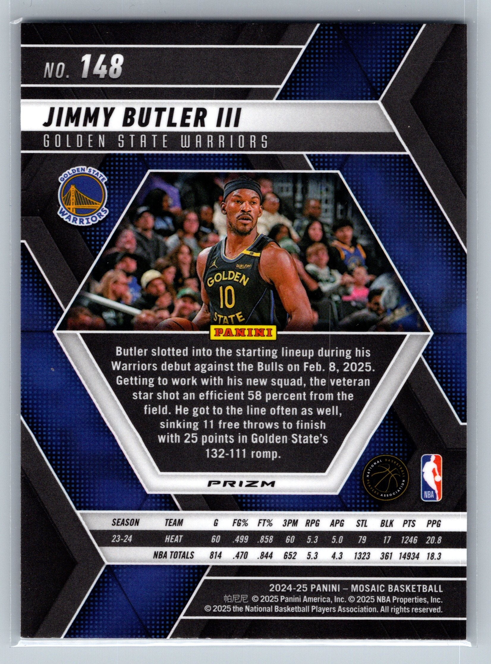 2024 Panini Mosaic Jimmy Butler Genesis #148