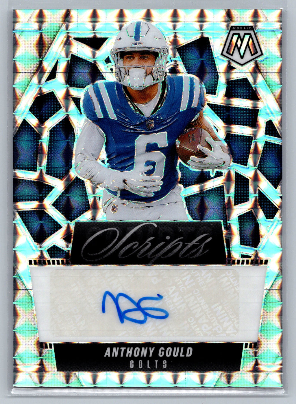 2025 Panini Mosaic Anthony Gould Mosaic Scripts Autograph #SGR-AGD