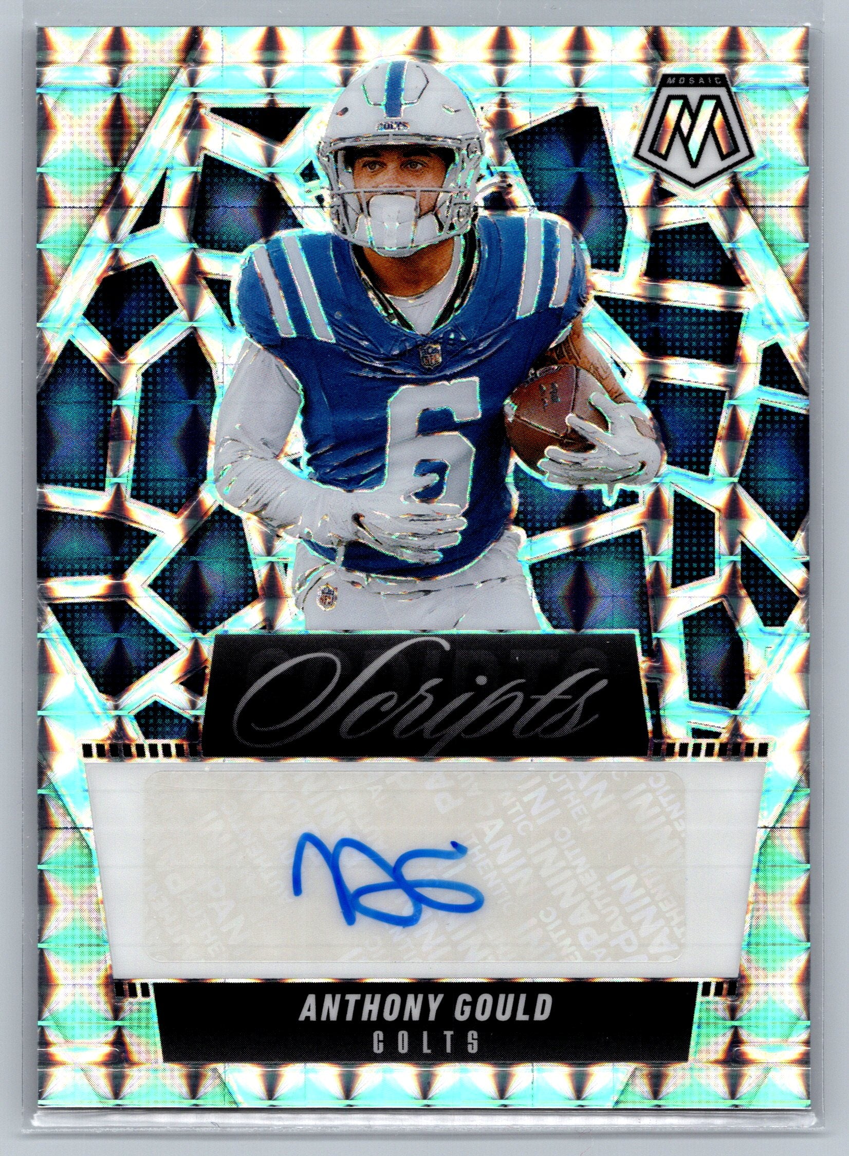 2025 Panini Mosaic Anthony Gould Mosaic Scripts Autograph #SGR-AGD