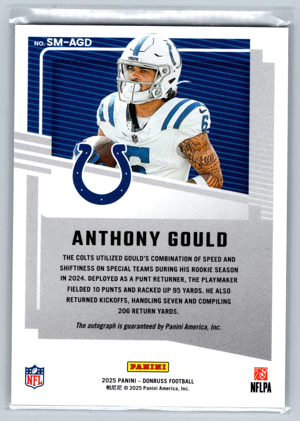 2025 Panini Donruss Anthony Gould Signature Marks Autograph #SM-AGD