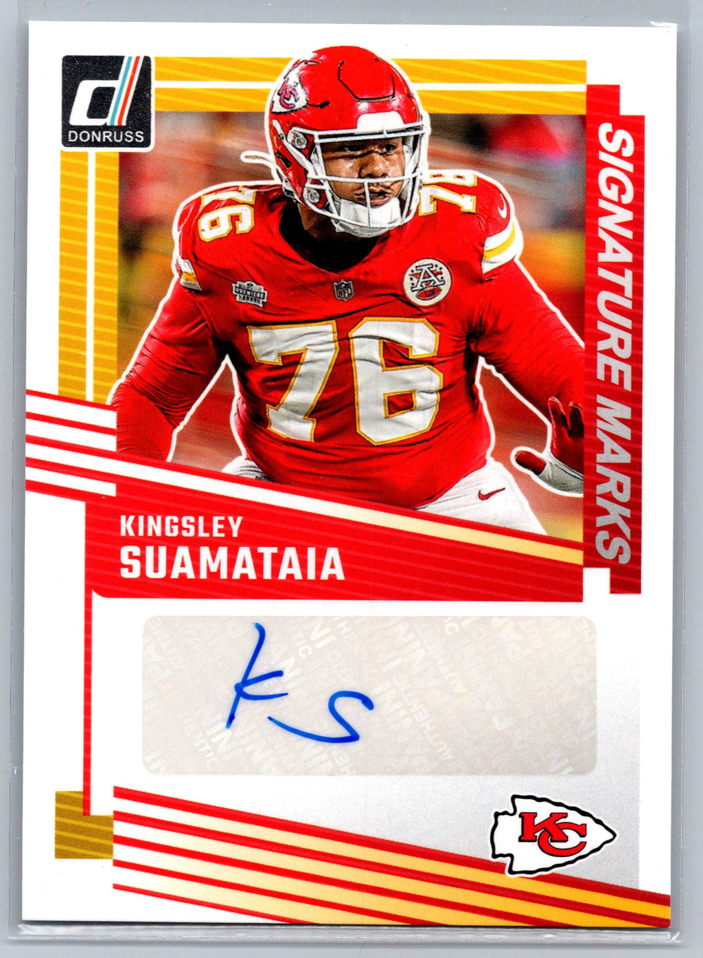 2025 Panini Donruss Kingsley Suamataia Signature Marks Autograph #SM-KSA