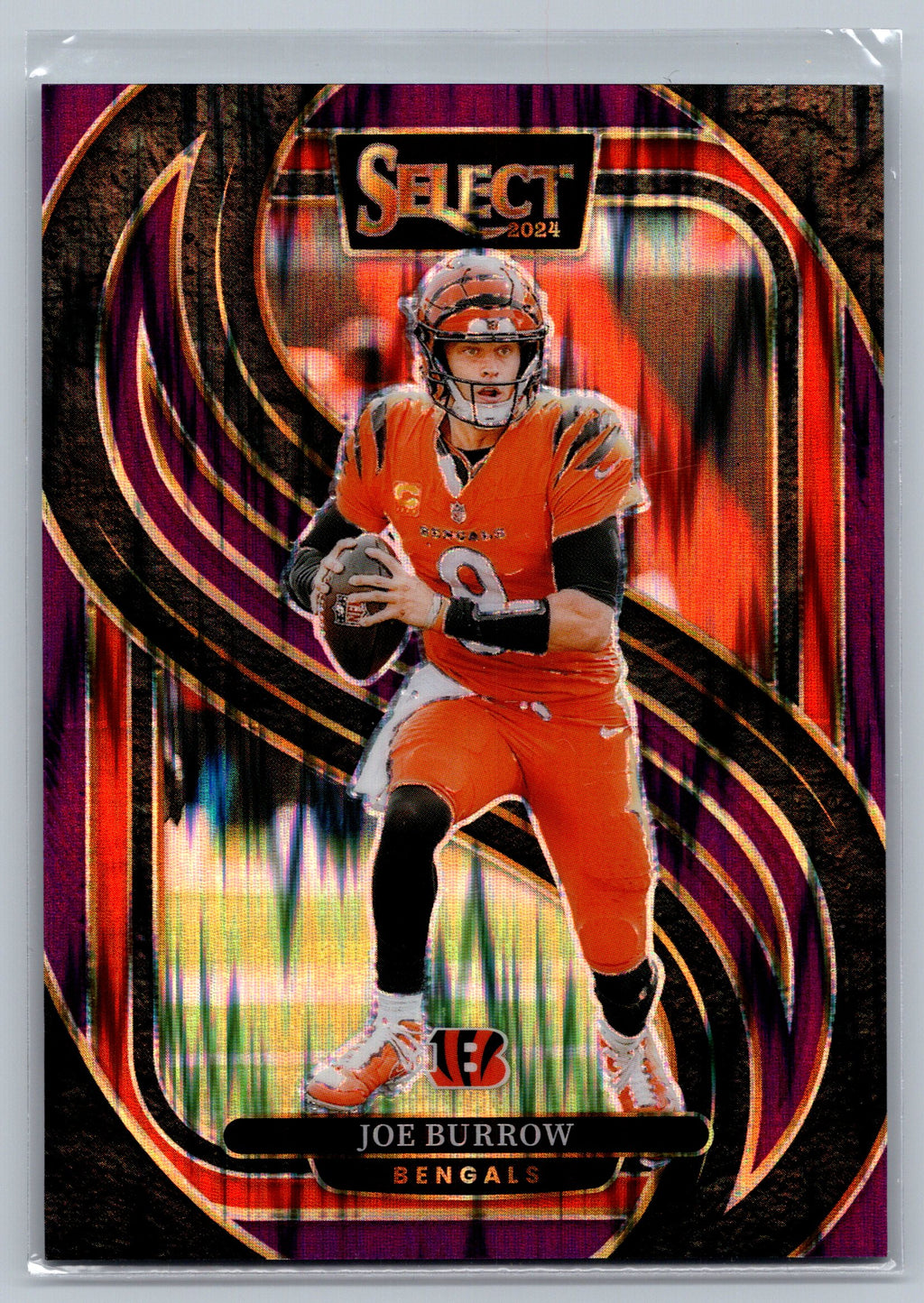 2024 Panini Select Joe Burrow Purple Premier Level /360 #127
