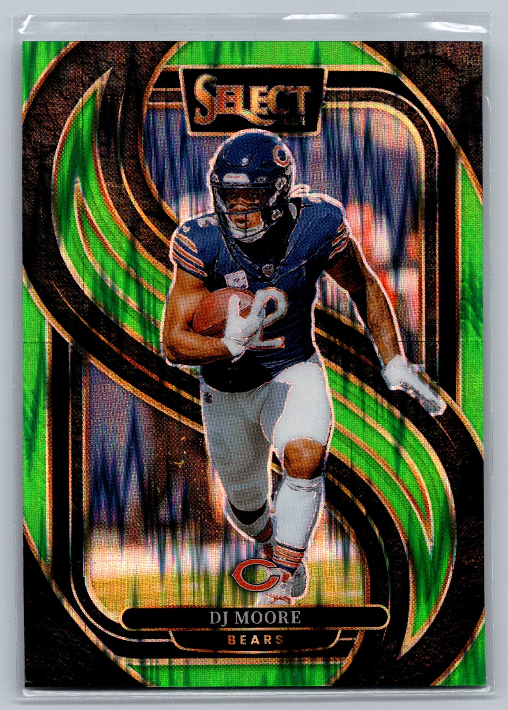 2024 Panini Select DJ Moore Green Shock Premier Level /499 #151