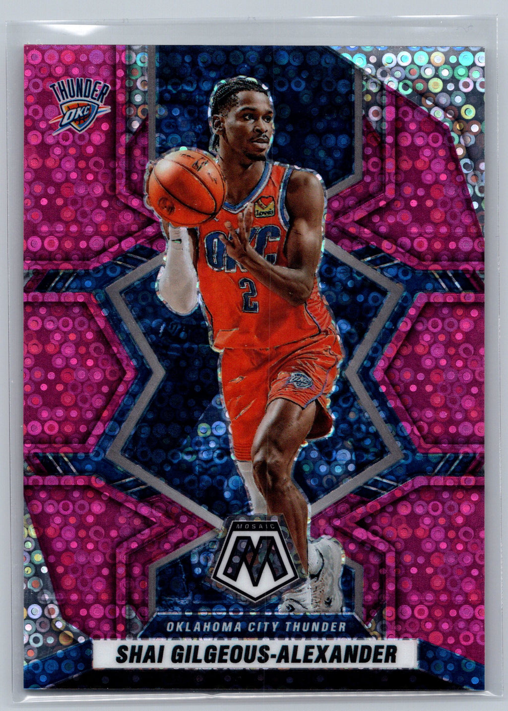 2021 Panini Mosaic Shai Gilgeous-Alexander Pink Fast Break /20 #41