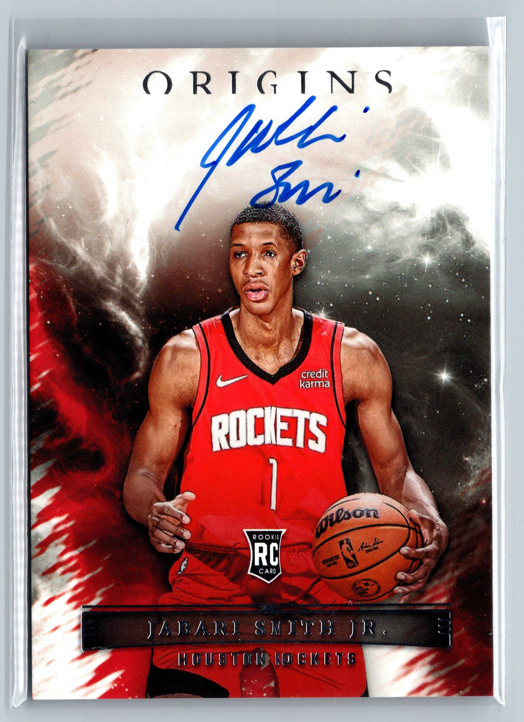 2022 Panini Origins Jabari Smith Jr. Rookie On-Card Autograph #RA-JSJ
